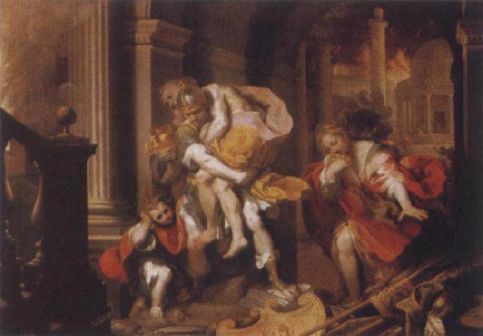 Federico Barocci The Flight of Troy oil painting picture